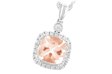 A232-47780: NECK 1.09 MORGANITE 1.26 TGW (7MM MORG)