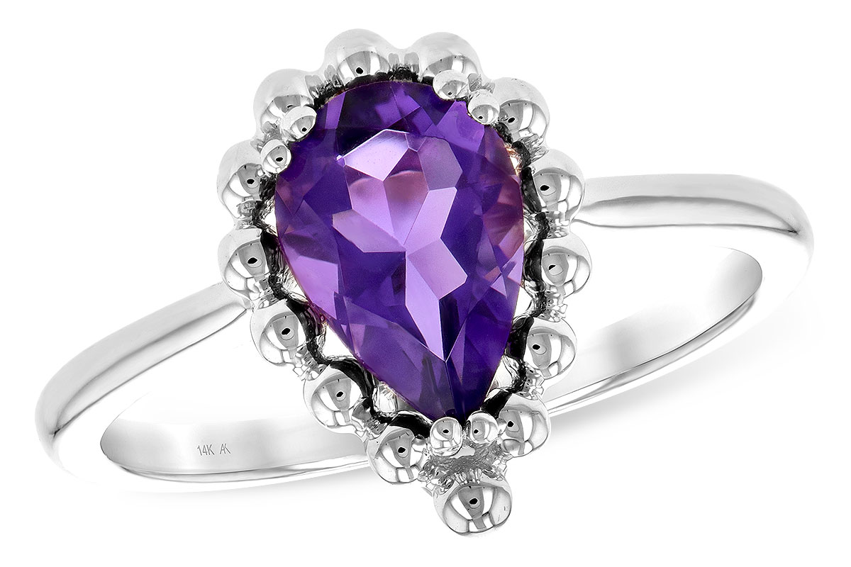 A235-22344: LDS RING 1.06 CT AMETHYST