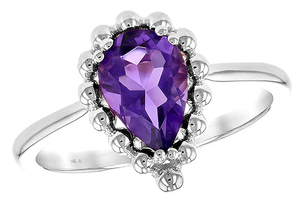 A235-22344: LDS RING 1.06 CT AMETHYST