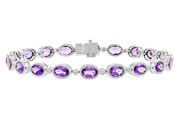 A319-75071: BRACELET 6.86 TW AMETHYST 6.90 TGW