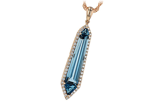 B236-09608: NECK 3.47 LONDON BLUE TOPAZ 3.70 TGW