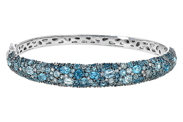 B236-12335: BANGLE 7.60 BLUE TOPAZ 7.85 TGW