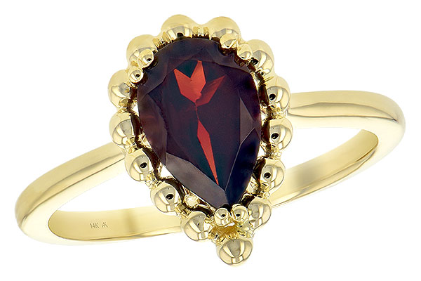 C235-22353: LDS GARNET RING 1.38 CT