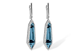 C236-12289: EARR 5.25 LONDON BLUE TOPAZ 5.67 TGW