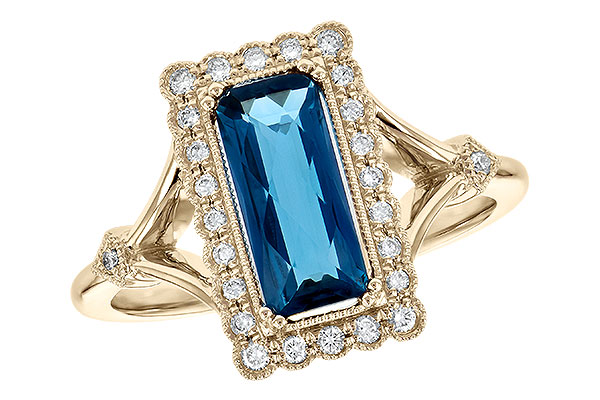 C236-15080: LDS RG 1.58 LONDON BLUE TOPAZ 1.75 TGW