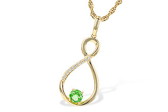 C236-16880: NECK .25 GREEN GARNET .30 TGW