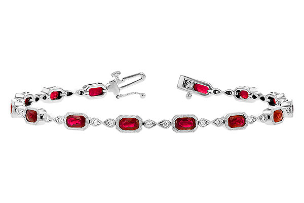 C318-85080: BRACELET 4.50 RUBY 4.82 TGW