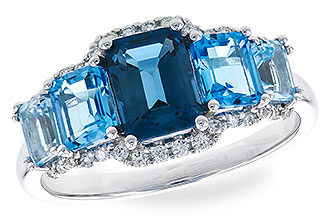 C319-75989: LDS RG 2.15 TW BLUE TOPAZ 2.30 TGW