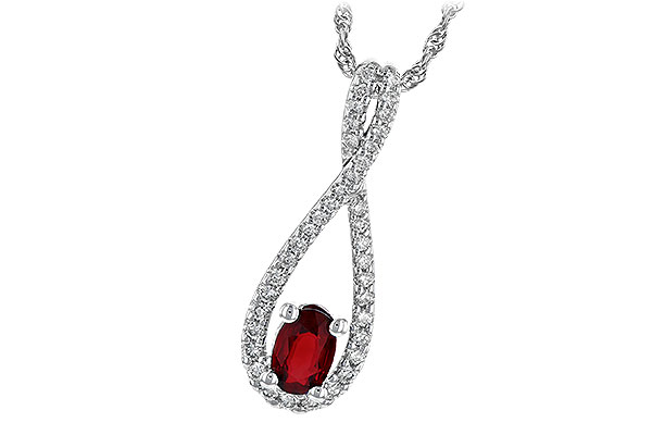 D236-11398: NECK .50 RUBY .74 TGW