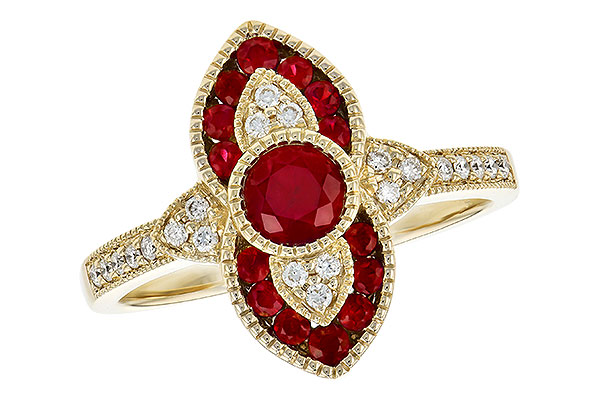 D318-85080: LDS RG .63 TW RUBY .75 TGW