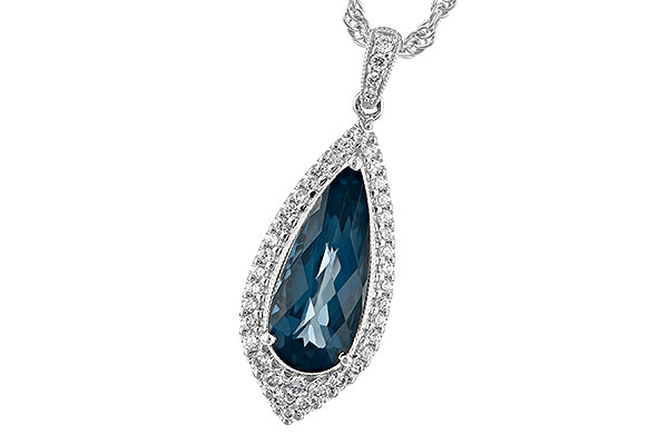 E235-21380: NECK 2.40 LONDON BLUE TOPAZ 2.65 TGW