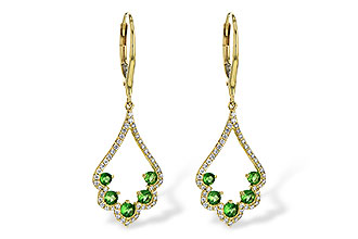 E236-09589: EARR .64 GREEN GARNET .98 TGW