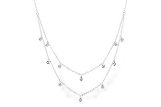 E319-74171: NECKLACE .22 TW (18 INCHES)