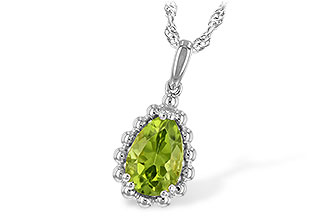 F235-22353: NECKLACE 1.30 CT PERIDOT