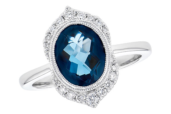 F318-89607: LDS RG 1.86 LONDON BLUE TOPAZ 2.00 TGW