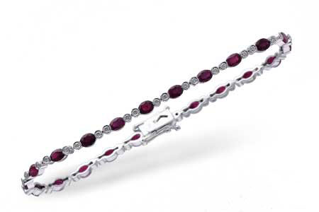 G229-81389: BRACELET 4.08 RUBY 4.55 TGW