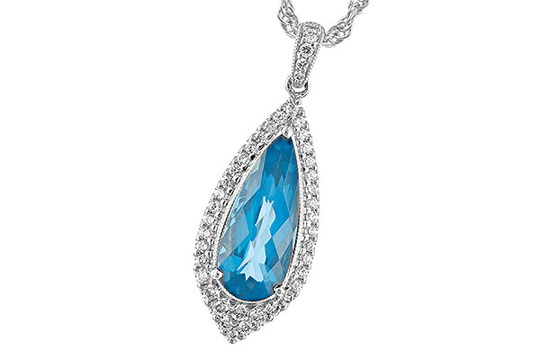 G235-21389: NECK 2.40 BLUE TOPAZ 2.65 TGW