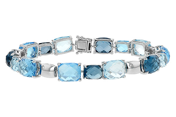 G235-21425: BRACELET 46.75 BLUE TOPAZ 46.80 TGW