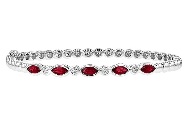 G236-16871: BANGLE 1.50 RUBY 1.63 TGW