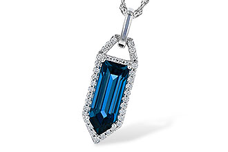 G318-84098: NECK 2.95 LONDON BLUE TOPAZ 3.12 TGW