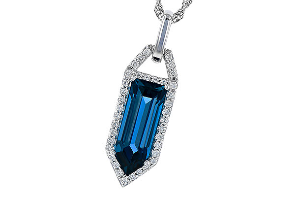 G318-84098: NECK 2.95 LONDON BLUE TOPAZ 3.12 TGW