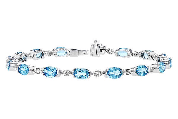 G319-73189: BRACELET 7.80 SWISS BLUE TOPAZ 7.96 TGW