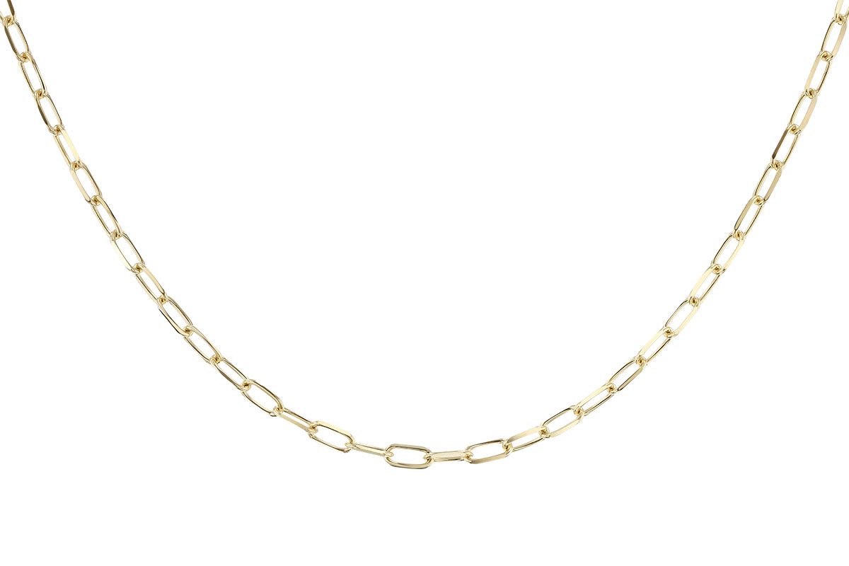G319-78698: PAPERCLIP MD (18", 3.10MM, 14KT, LOBSTER CLASP)