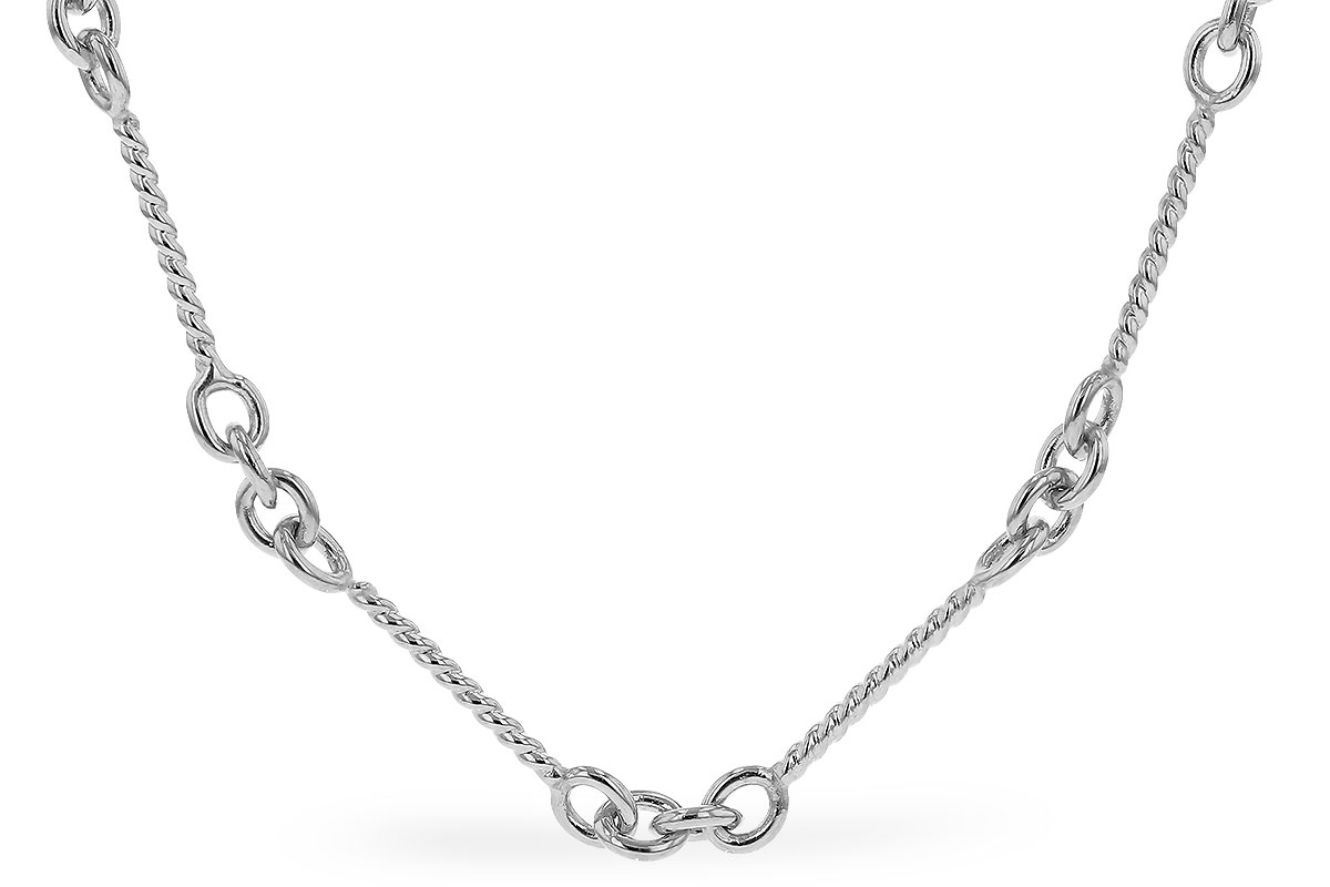 G319-78716: TWIST CHAIN (0.80MM, 14KT, 18IN, LOBSTER CLASP)