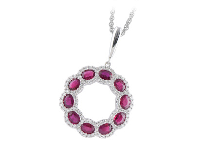 H234-30534: NECK 2.00 RUBY 2.38 TGW