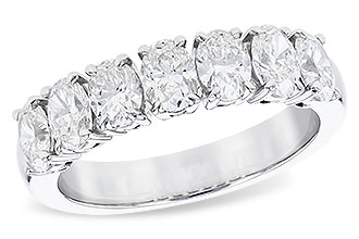 H319-74180: LDS DIA WED RG 1.66 TW (7 OVALS)
