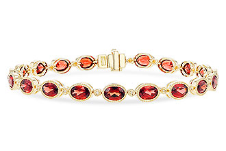 H319-75062: BRACELET 9.22 TW GARNET 9.26 TGW