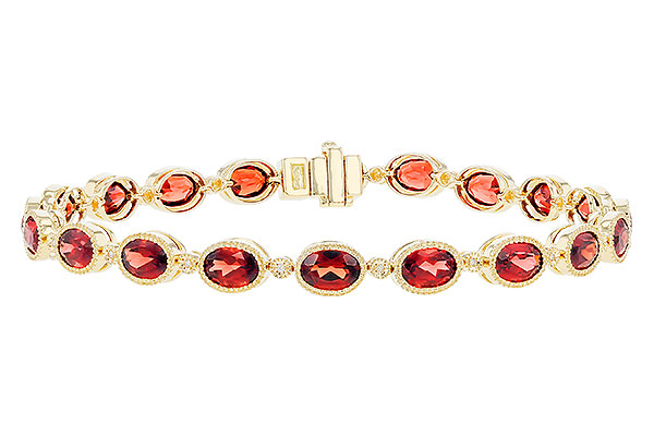 H319-75062: BRACELET 9.22 TW GARNET 9.26 TGW