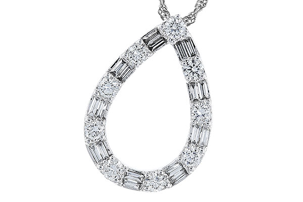 H319-76834: NECKLACE .21 TW BAG .65 TW
