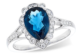 K318-88716: LDS RG 2.25 LONDON BLUE TOPAZ 2.47 TGW