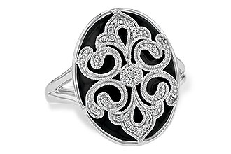 L234-28689: LDS ONYX & DIA RG .12 TW