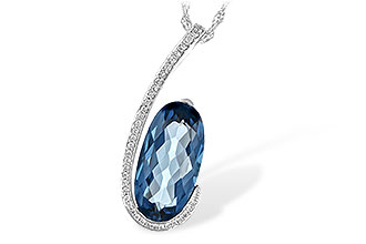 L235-19634: NECK 4.48 LONDON BLUE TOPAZ 4.60 TGW