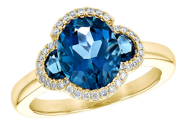 L236-15061: LDS RG 3.04 TW LONDON BLUE TOPAZ 3.20 TGW