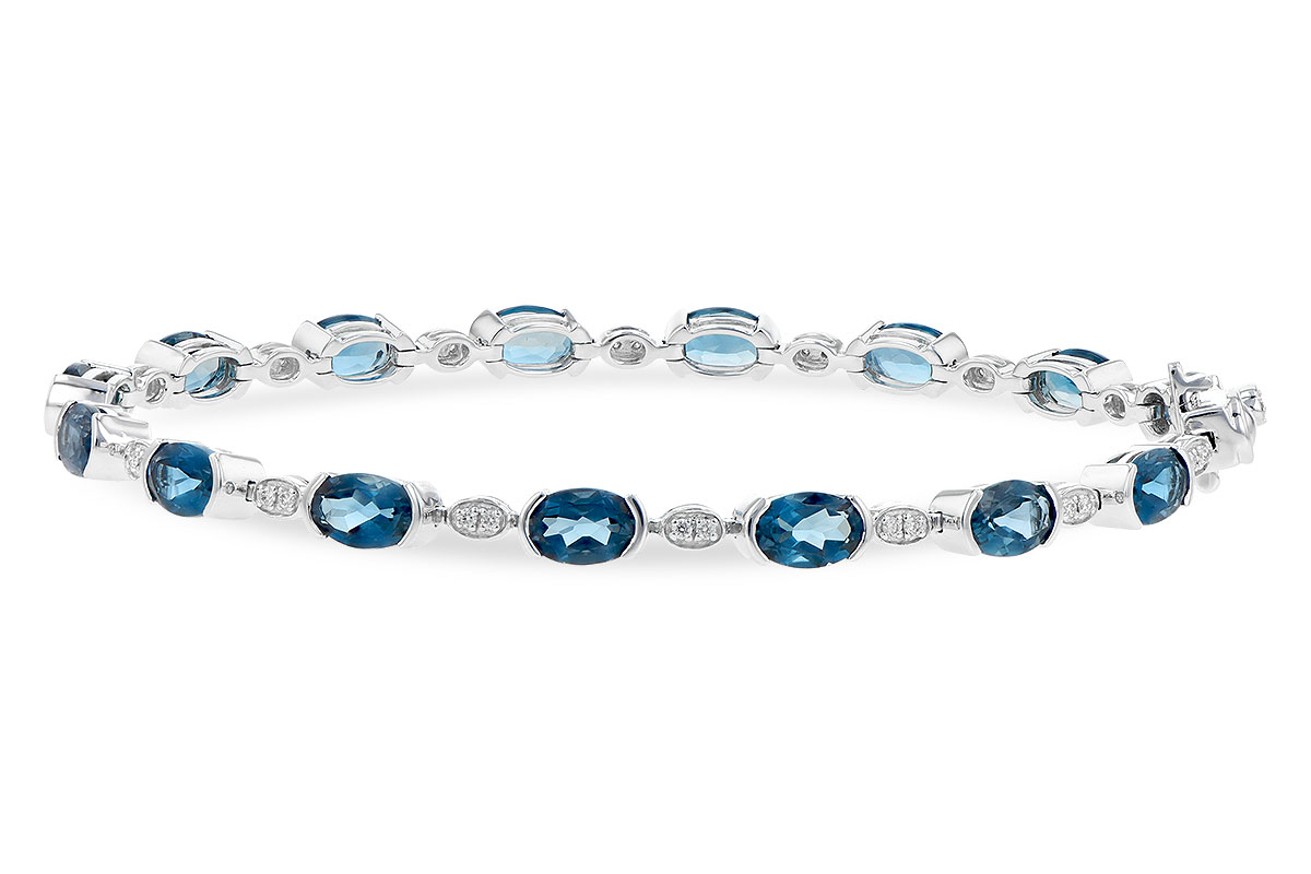 L236-15089: BRACELET 7.20 LONDON BLUE TOPAZ 7.36 TGW