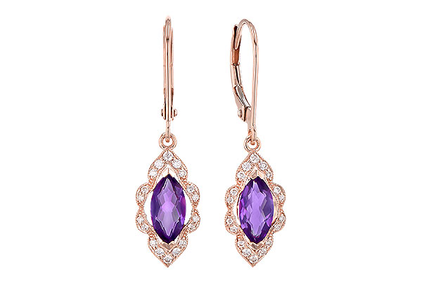 L318-90461: EARR .92 TW AMETHYST 1.07 TGW