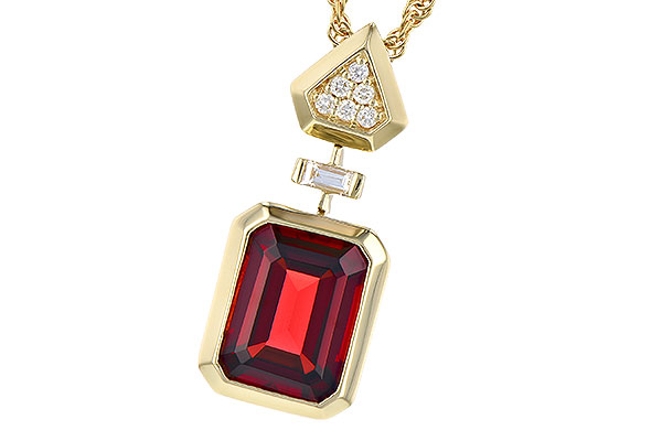 L318-90489: NECK 2.70 GARNET 2.78 TGW