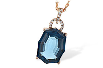 M235-26907: NECK 11.75 LONDON BLUE TOPAZ 11.85 TGW