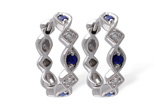A047-00462: EARRINGS .20 SAPP .25 TGW