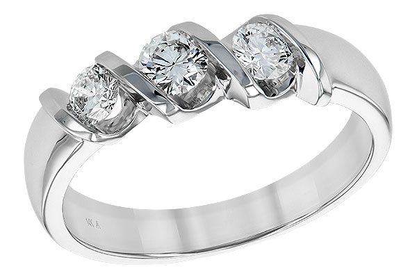 A138-88653: LDS WED RING .20 BR .50 TW