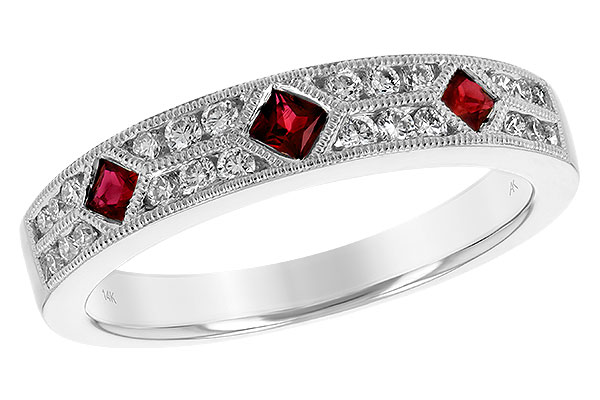 A232-47817: LDS WED RG .24 RUBY .48 TGW