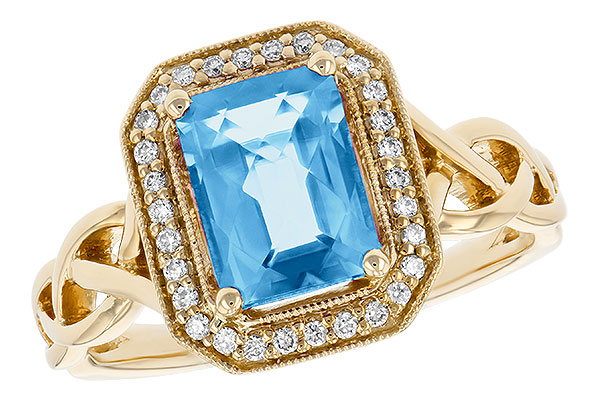 A233-39562: LDS RG 1.77 BLUE TOPAZ 1.88 TGW
