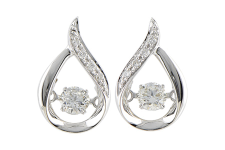 A234-28717: EARRINGS .37 TW