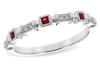 A236-16862: LDS WED RG .09 RUBY .14 TGW