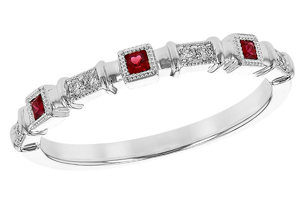 A236-16862: LDS WED RG .09 RUBY .14 TGW