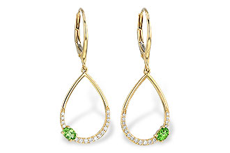 A236-16880: EARR .33 GREEN GARNET .49 TGW