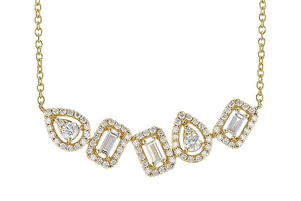 A318-85935: NECK .15 TW BAGUETTES .55 TW (18 INCHES)